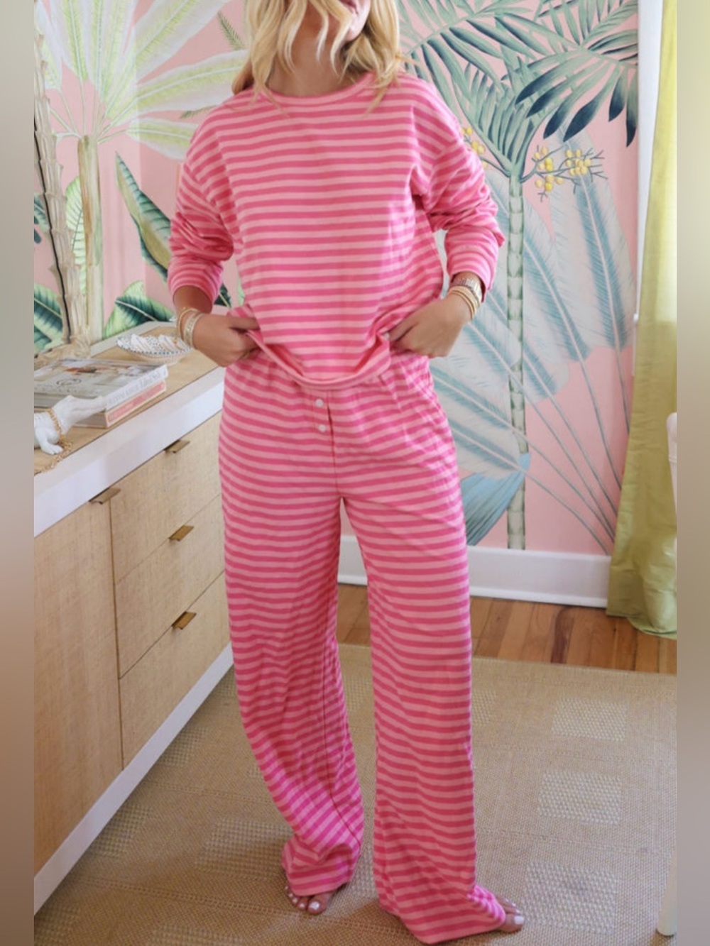 XoXo Cotton Striped Set - Cozy Long Sleeve & Pants ✨